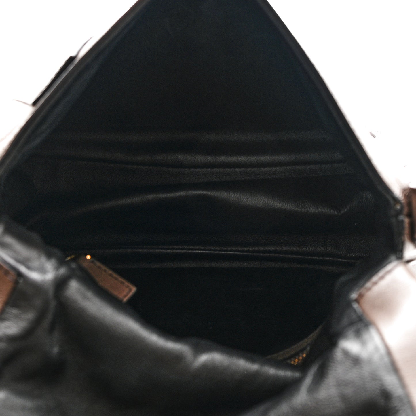 Grained Calfskin Medium Shaded Jennifer Crossbody Bag Brown