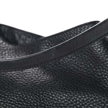 Burberry Grainy Calfskin House Check Medium Maidstone Black 14 of 15