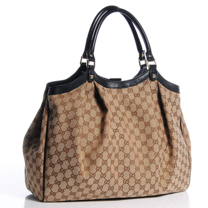 Gucci Monogram Large Sukey Tote Brown 3 of 8