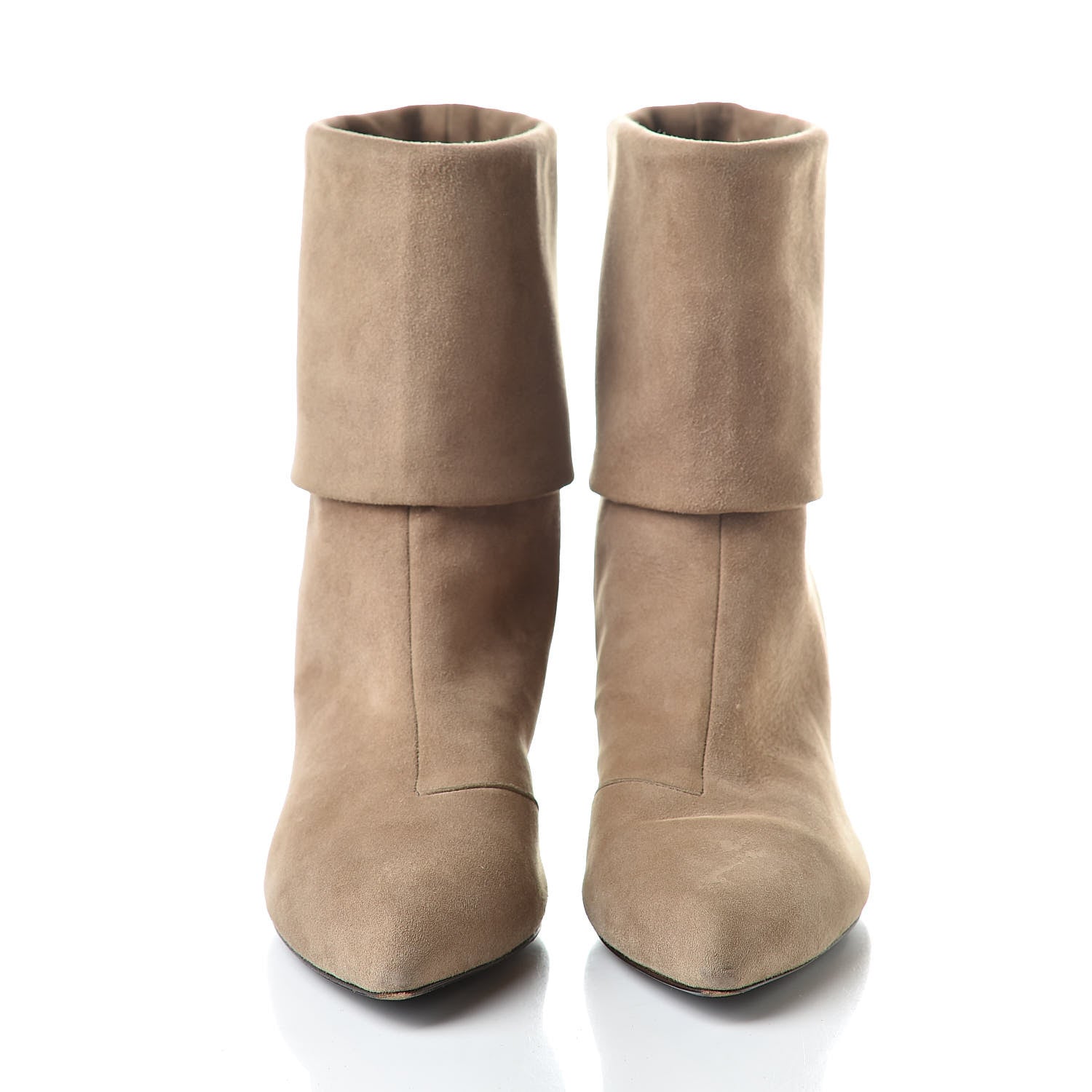 Louis Vuitton Suede Secrecy Ankle Boots 37.5 Taupe 2 of 9