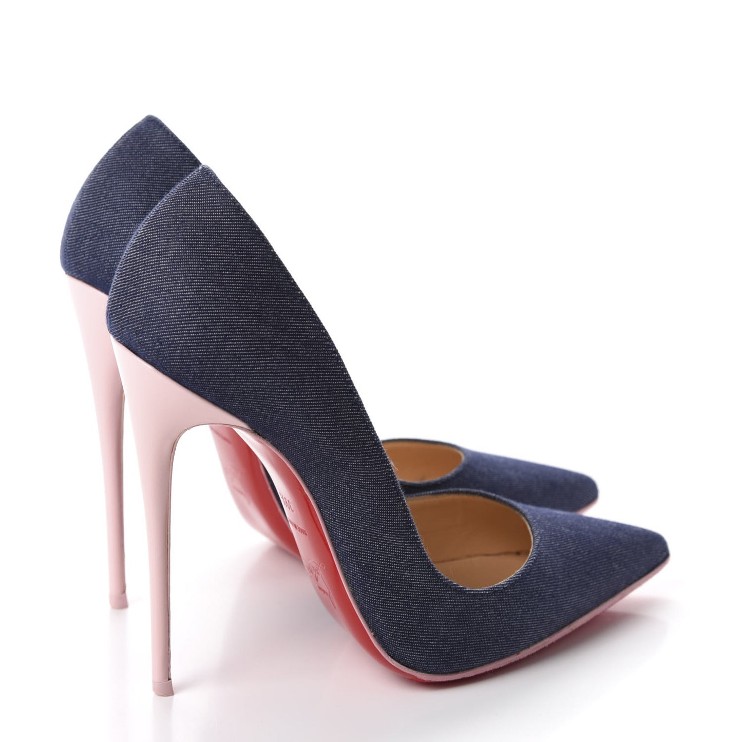Denim Patent So Kate 120 Pumps 39.5 Blue Pompadour