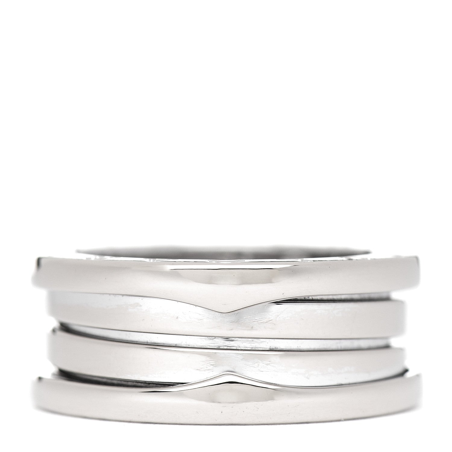 Bulgari 18K White Gold B.Zero1 Three-Band Ring 53 6.25 1 of 5