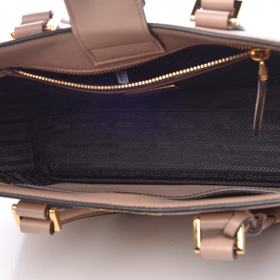 Prada Saffiano Soft Calfskin Small Zippered Tote Cipria 5 of 8