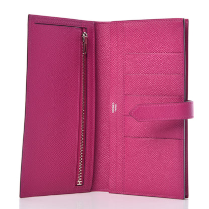 Hermes Epsom Bearn Gusset Wallet Rose Pourpre 5 of 7