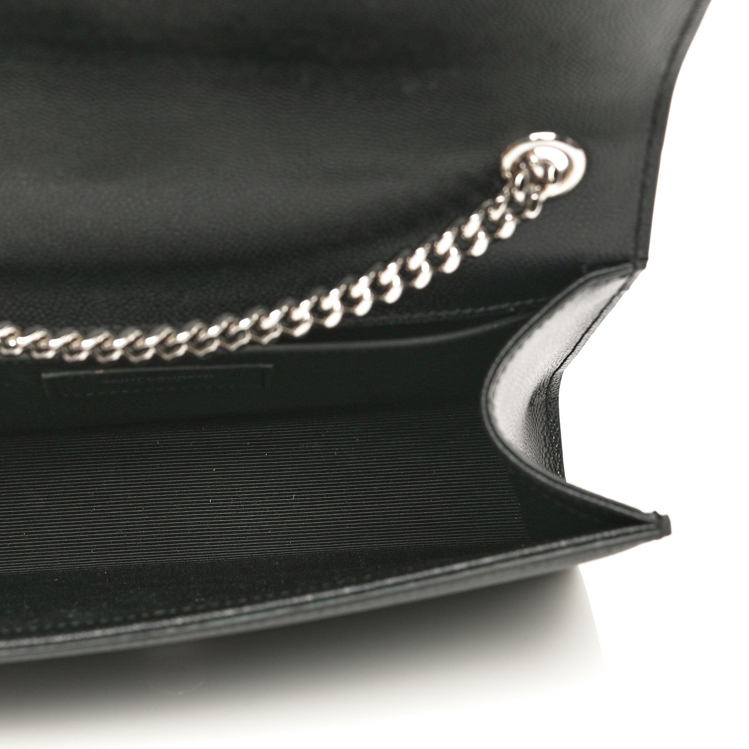 Saint Laurent Grain De Poudre Small Monogram Kate Satchel Black 7 of 10