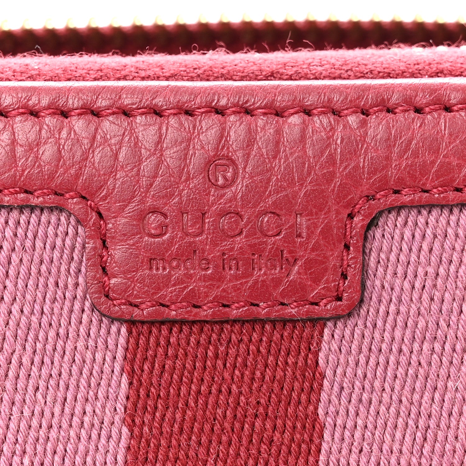 Gucci Monogram Cellarius Calfskin Vintage Web Rania Zip Around Wallet Beige Ebony Soft Burgundy Peonia Flower Box Pink 6 of 8