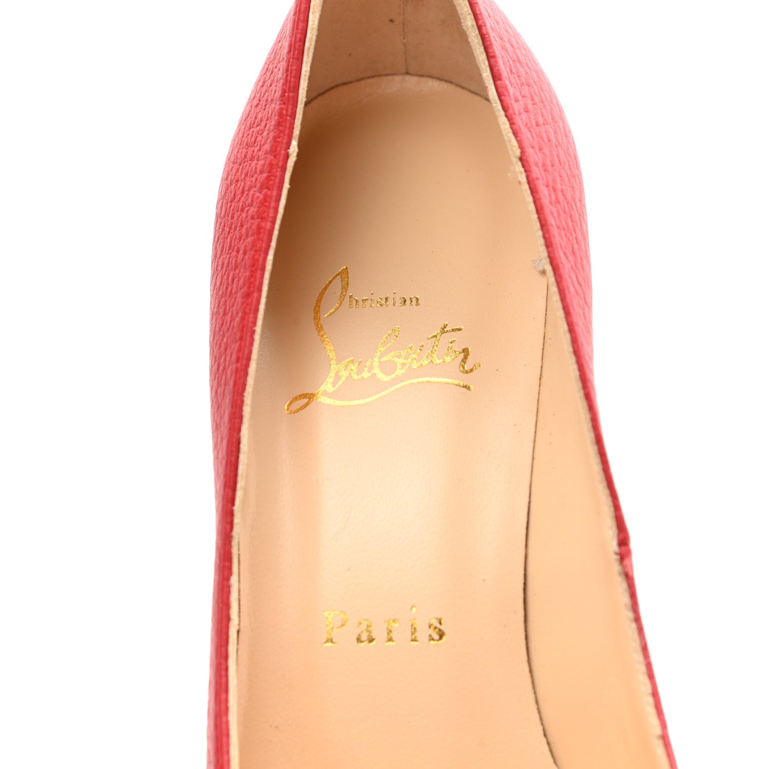 Christian Louboutin Calfskin Palais Royal 140 Pumps 37.5 Red 7 of 11