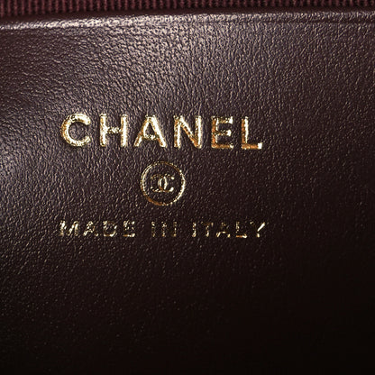 Chanel Caviar Quilted Barrel Clutch With Chain Black 6 of 11