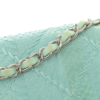 Chanel Snakeskin Ultimate Stitch Flap Light Blue 14 of 15