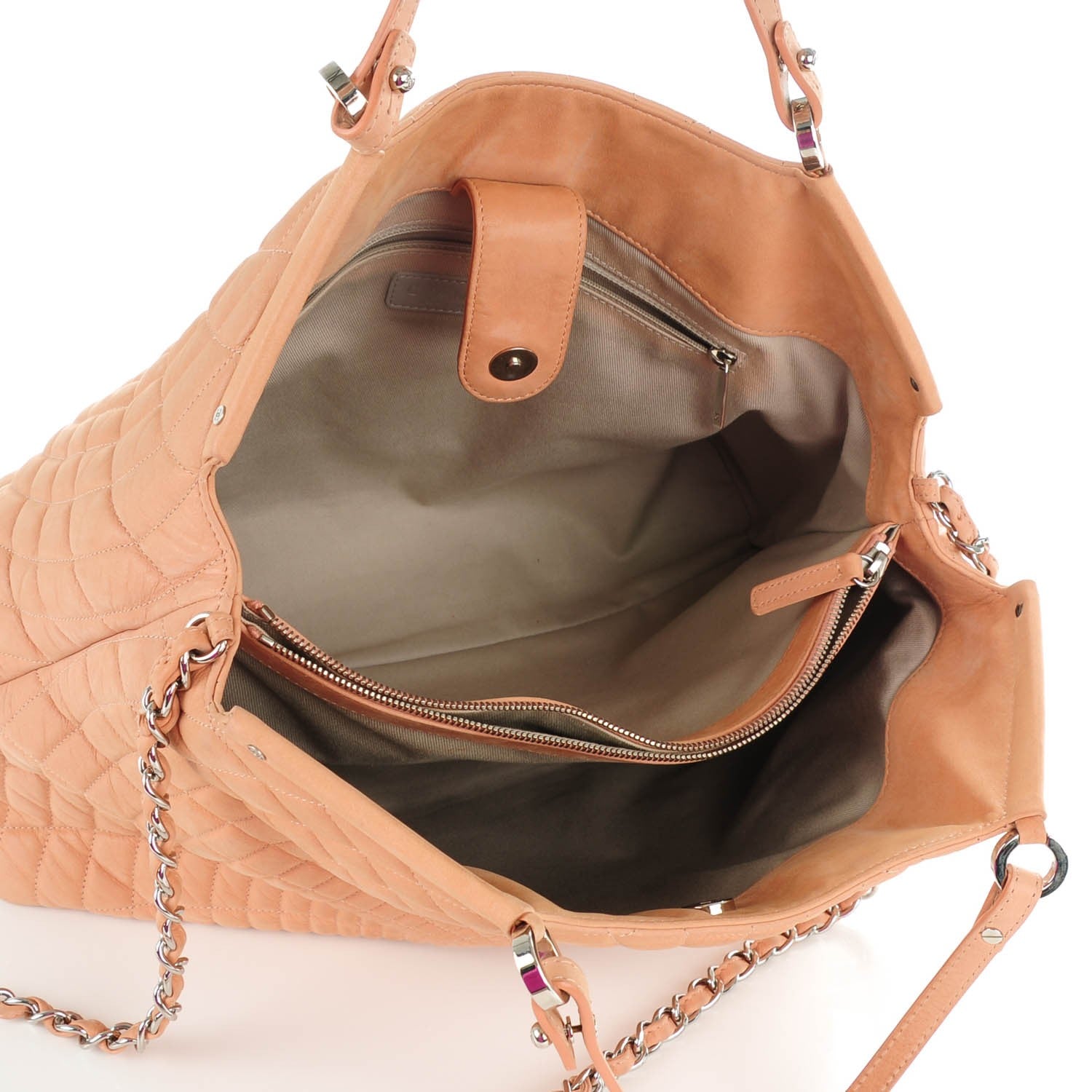 Chanel Iridescent Calfskin Large Sea Hit Tote Pink 5 of 7