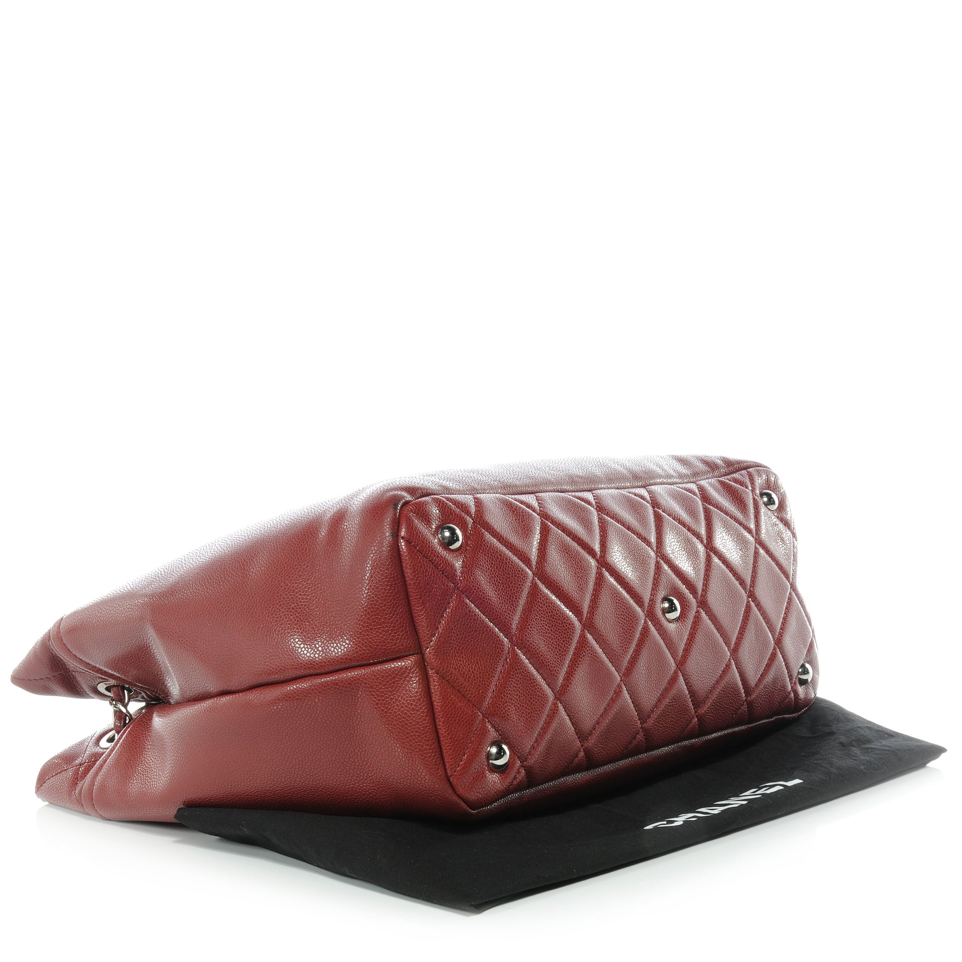 Chanel Caviar CC Timeless Soft Tote Red 4 of 7