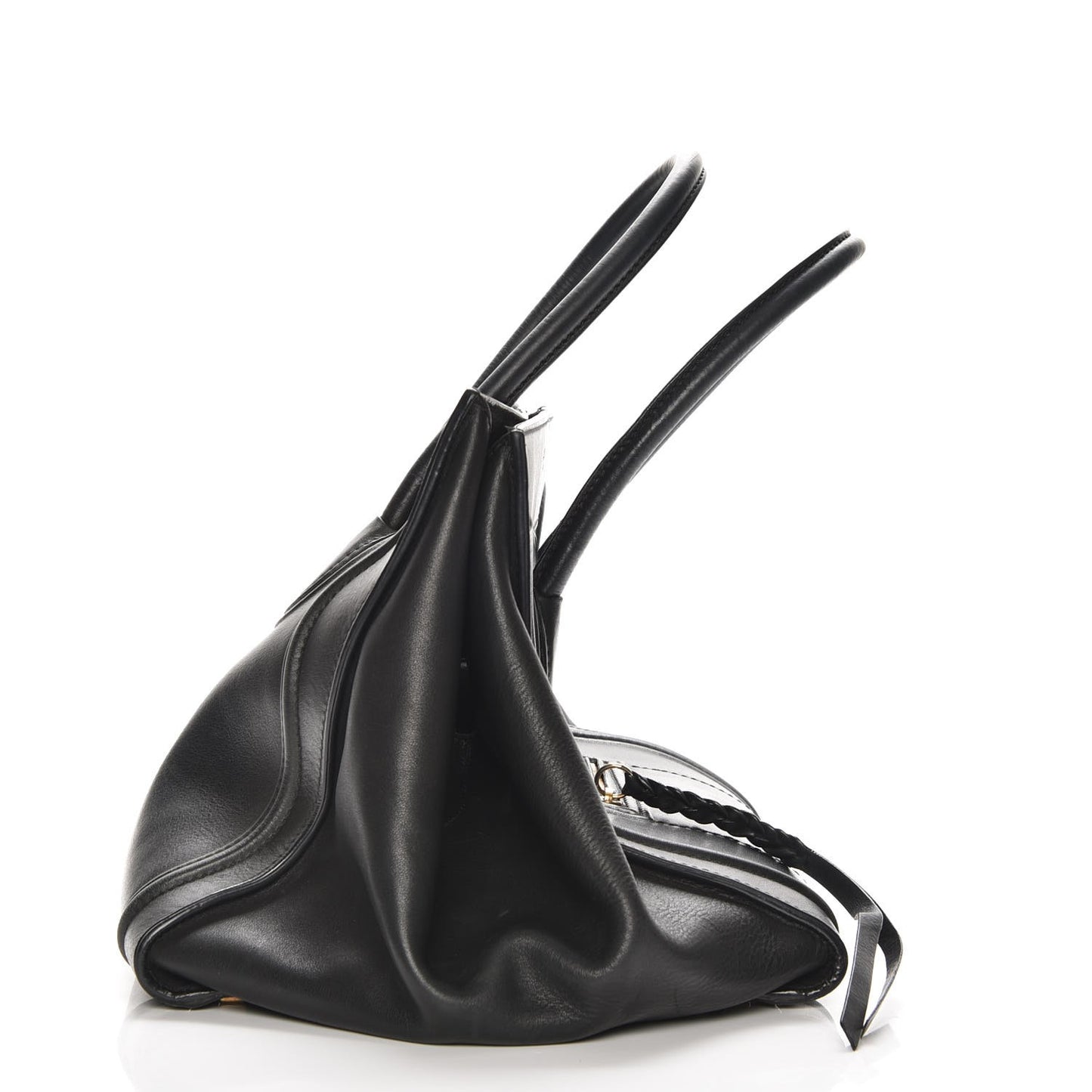 Smooth Calfskin Medium Phantom Luggage Black