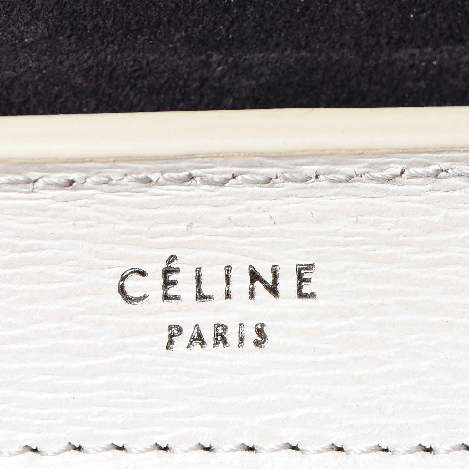 Celine Liege Calfskin Small Trapeze White 6 of 17