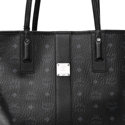 MCM Grained Calfskin Visetos Medium Liz Reversible Shopper Tote Black 11 of 16