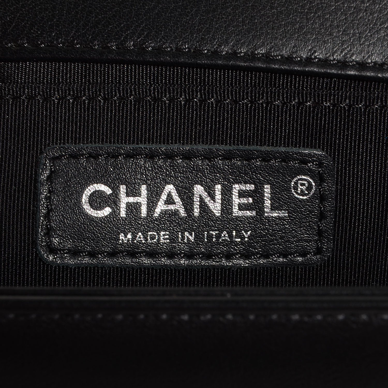 Chanel Metallic Calfskin Quilted Medium Boy Flap Black 8 of 9