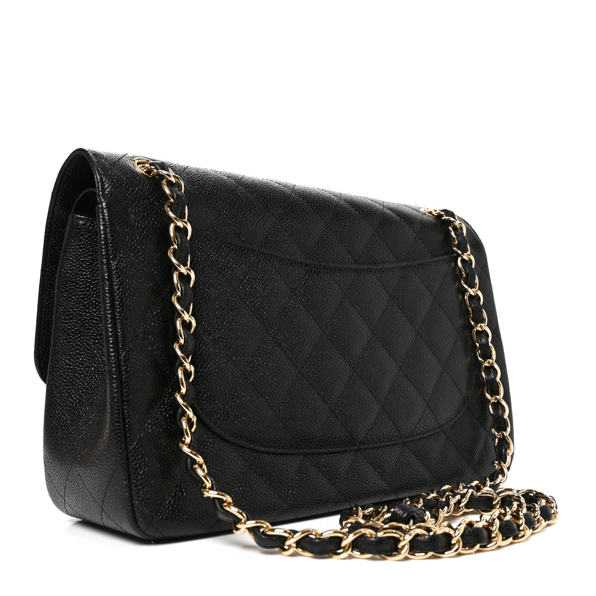 Chanel Caviar Quilted Jumbo Double Flap Black 3 of 10