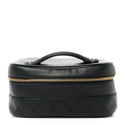 Chanel Lambskin Vanity Cosmetic Case Black 1 of 10