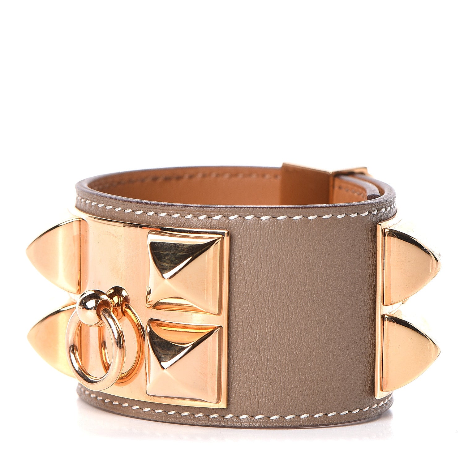 Hermes Swift Collier De Chien CDC Bracelet T2 Etoupe 1 of 5