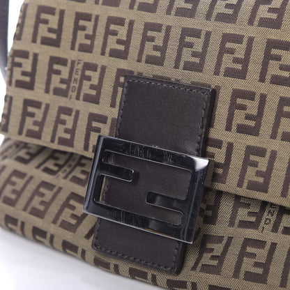 Fendi Zucchino Mini Mama Baguette Tobacco 8 of 10
