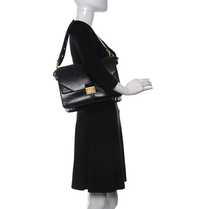 Fendi Agnello Old Shine Large Kan U Shoulder Bag Black 2 of 11