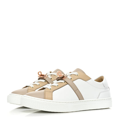 Hermes Calfskin Day Sneakers 35.5 Multicolor White 3 of 10