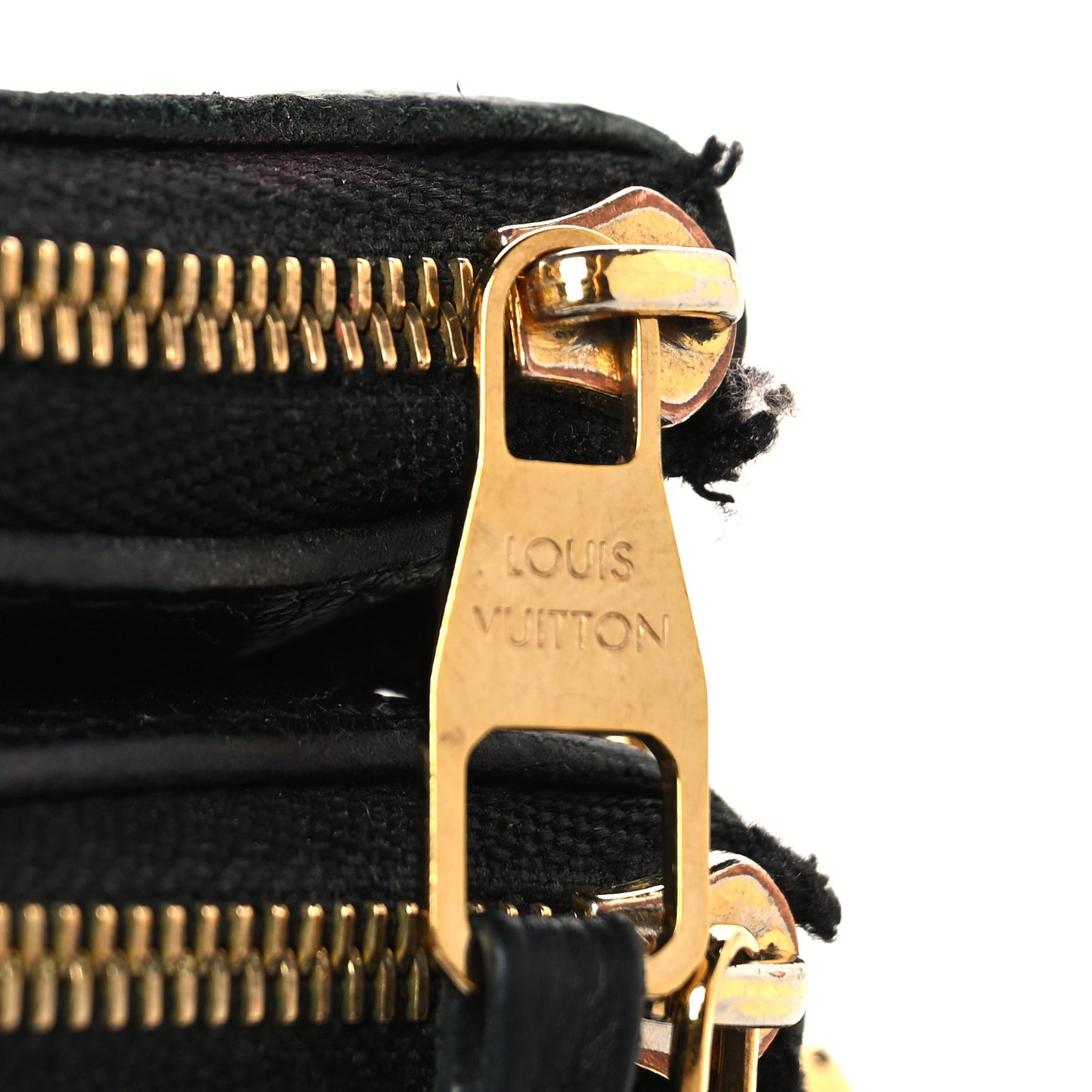 Empreinte Monogram Giant Double Zip Pochette Black Cream