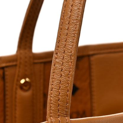 MCM Visetos Medium Liz Reversible Shopper Tote Cognac 18 of 19