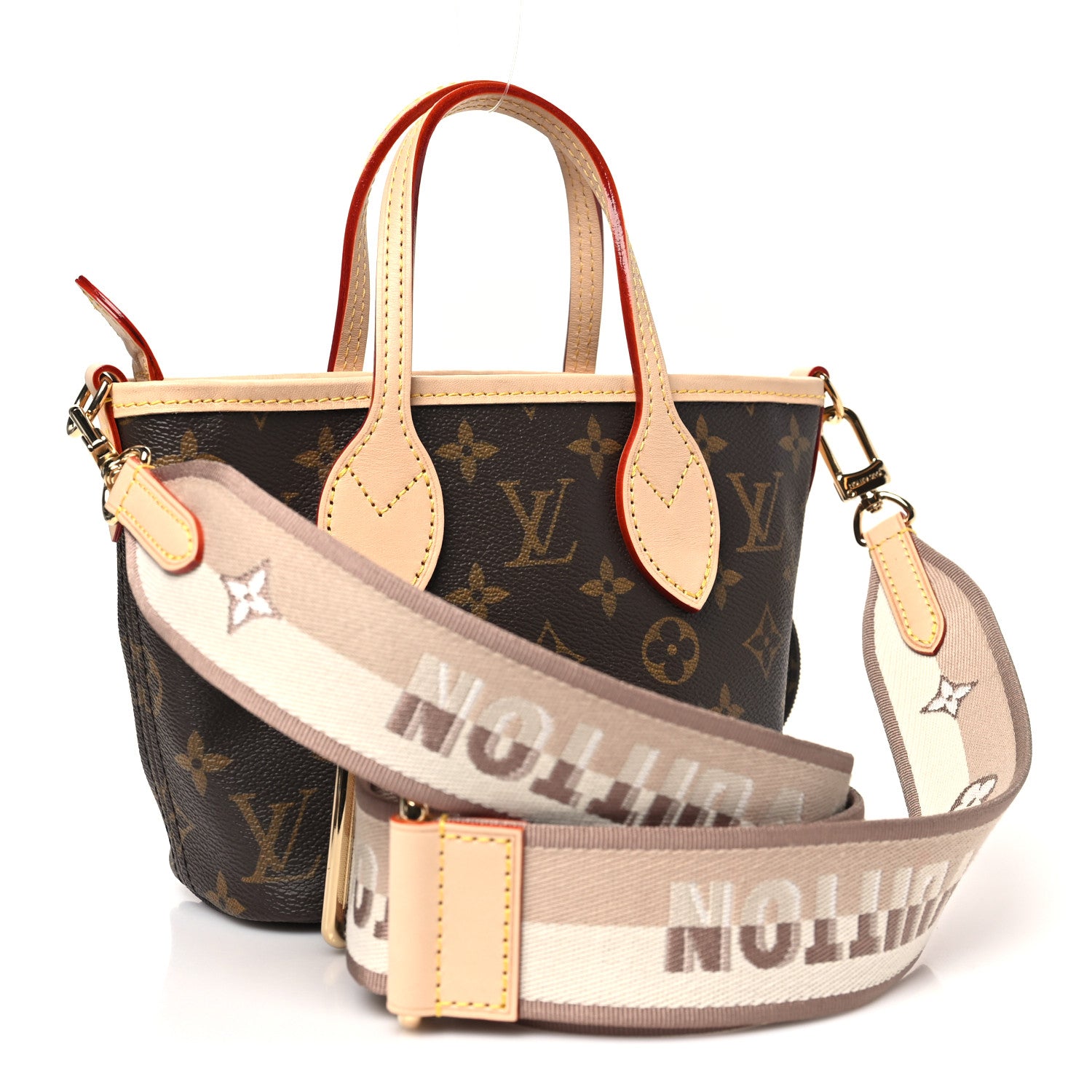 Louis Vuitton Monogram Neverfull BB Beige 3 of 8
