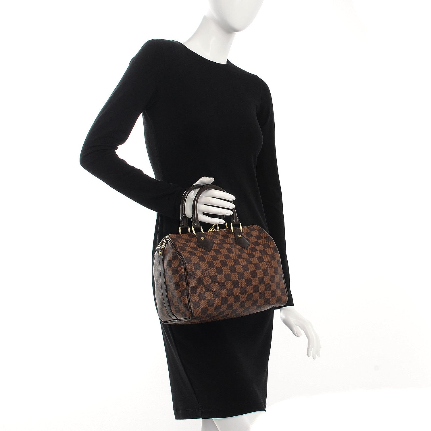 Louis Vuitton Damier Ebene Speedy Bandouliere 25 3 of 8