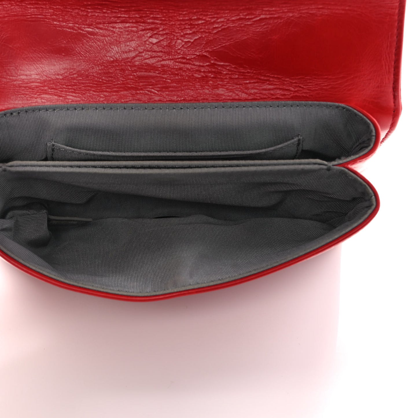 Calfskin Quilted Small Korean Garden Flap Red