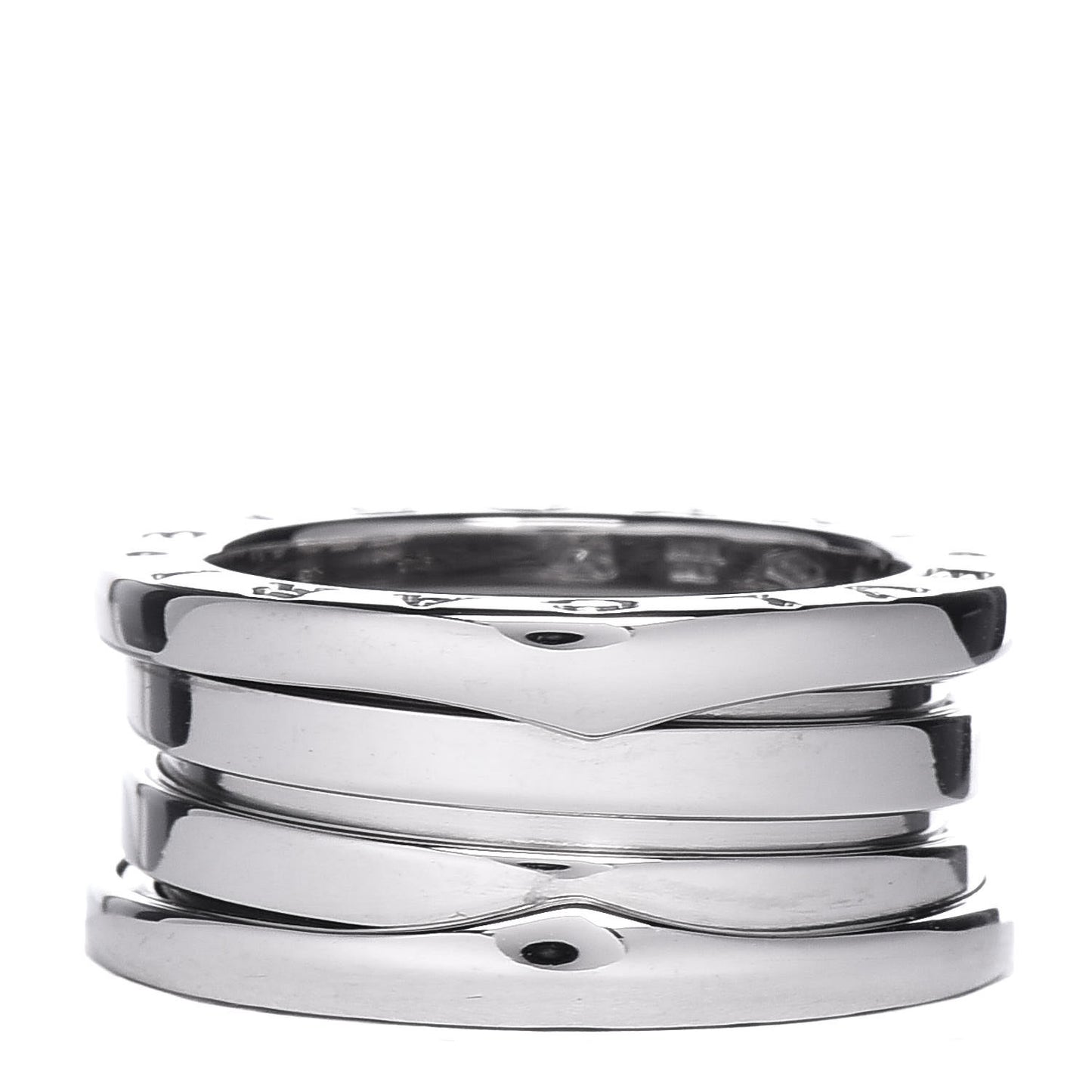 18K White Gold B.Zero1 Three-Band Ring 48 4.5