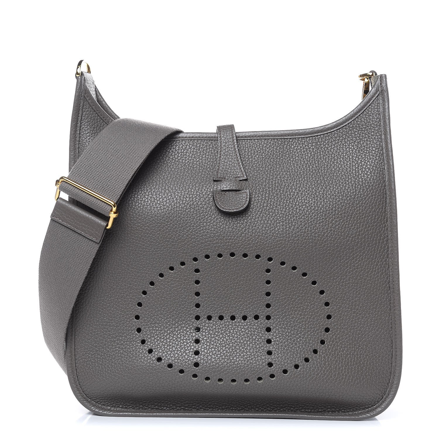 Hermes Taurillon Clemence Evelyne III PM Etain 1 of 11