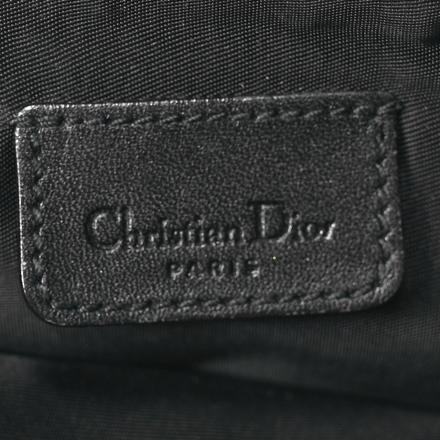 Christian Dior Monogram Mini Saddle Pochette Black 6 of 11