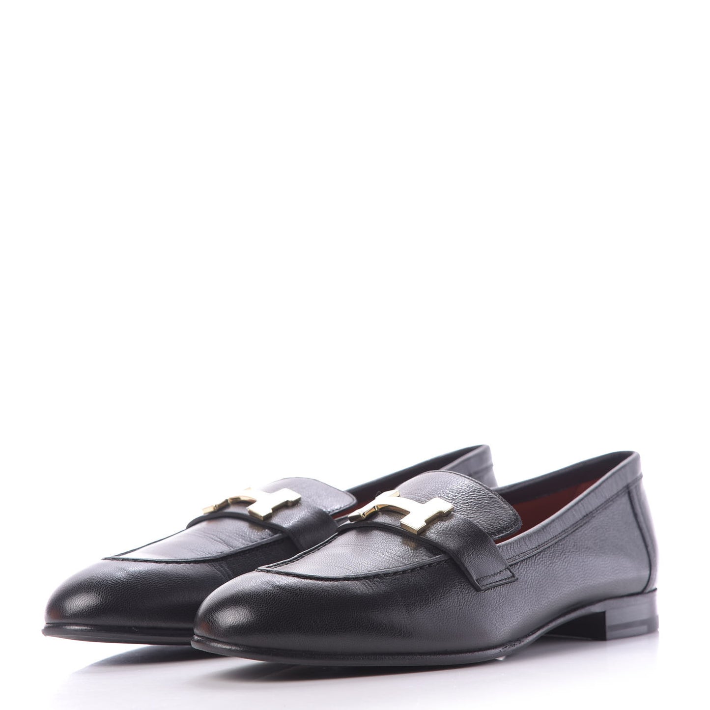 Goatskin Paris Loafers 38.5 Black