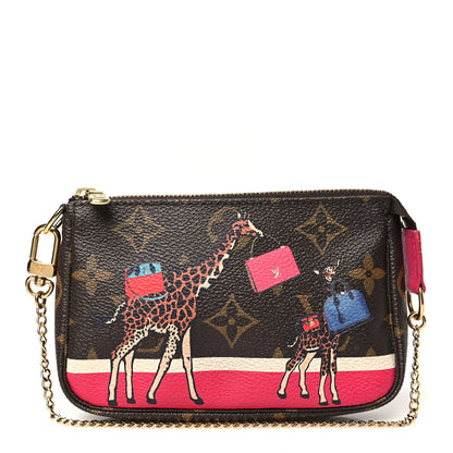 Louis Vuitton Monogram 2017 Christmas Animation Mini Pochette Accessories 1 of 10