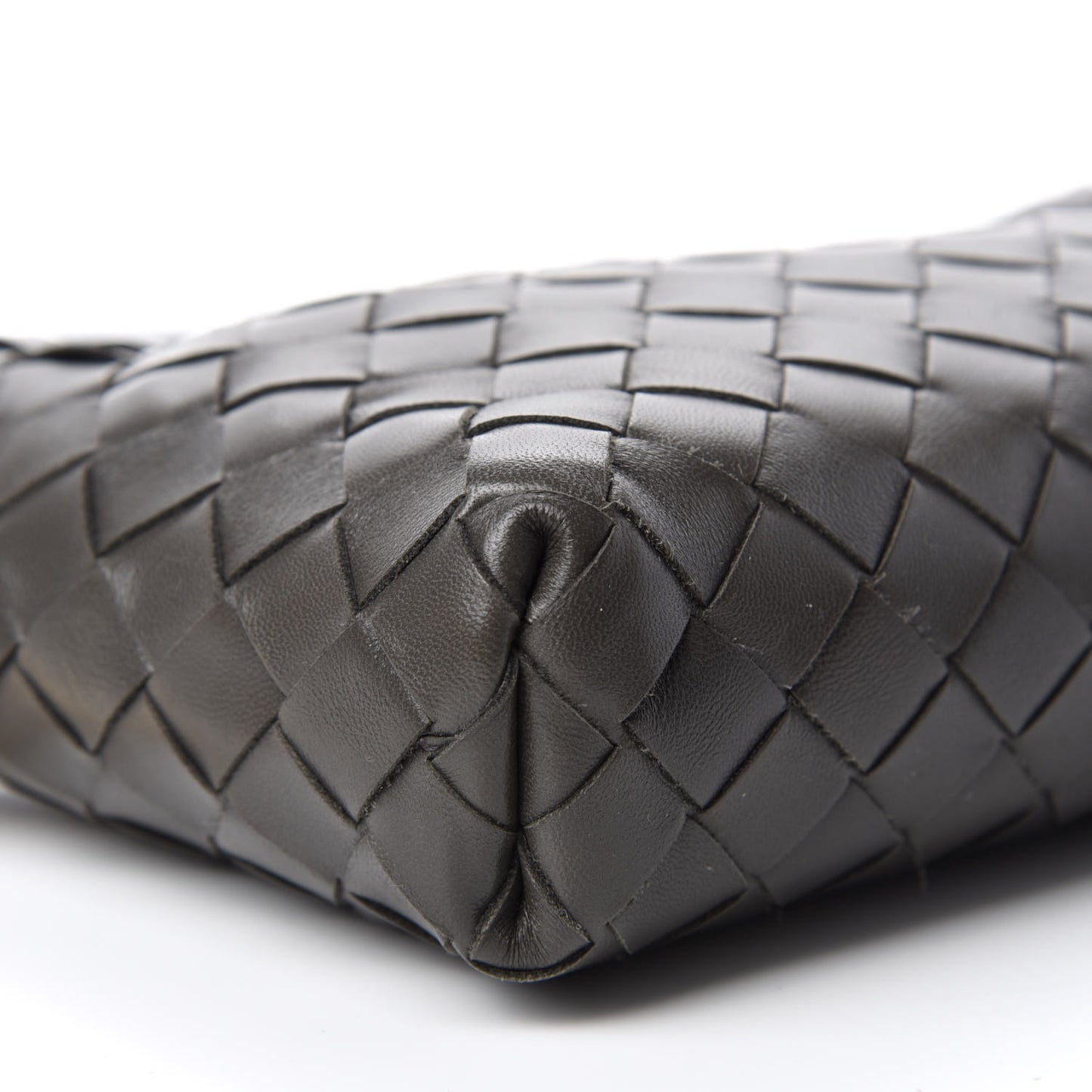 Nappa Intrecciato Crossbody Light Graphite