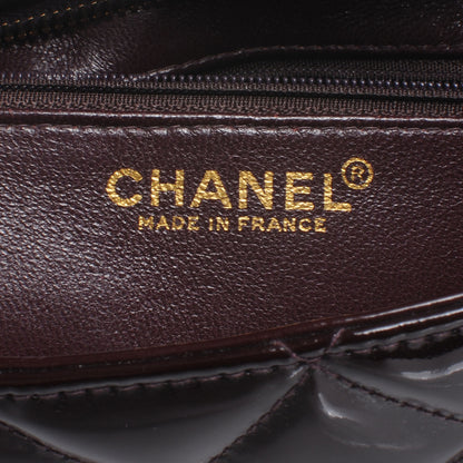 Chanel Patent Medallion Tote Bordeaux 6 of 7