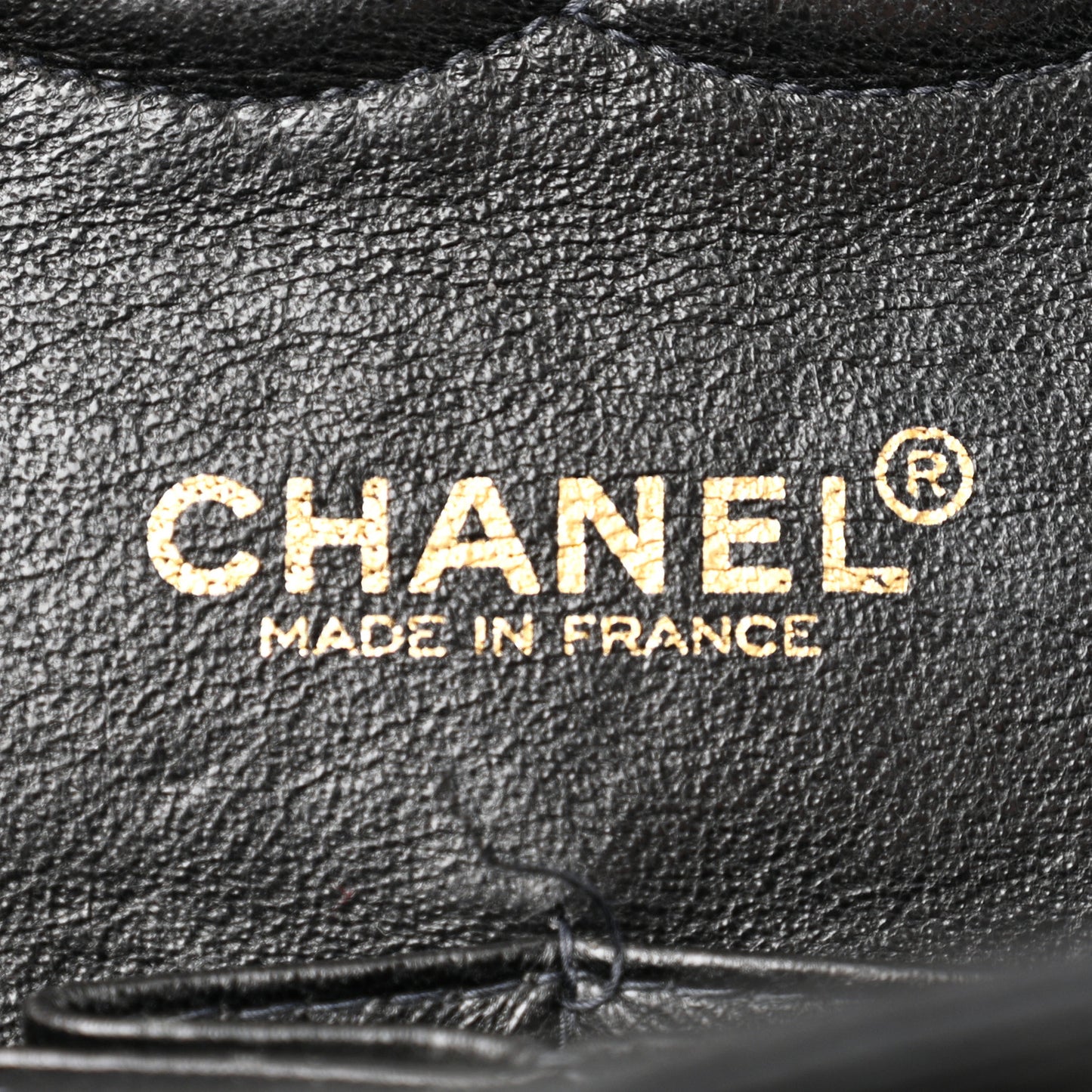 Patent Quilted Medium Double Flap Black