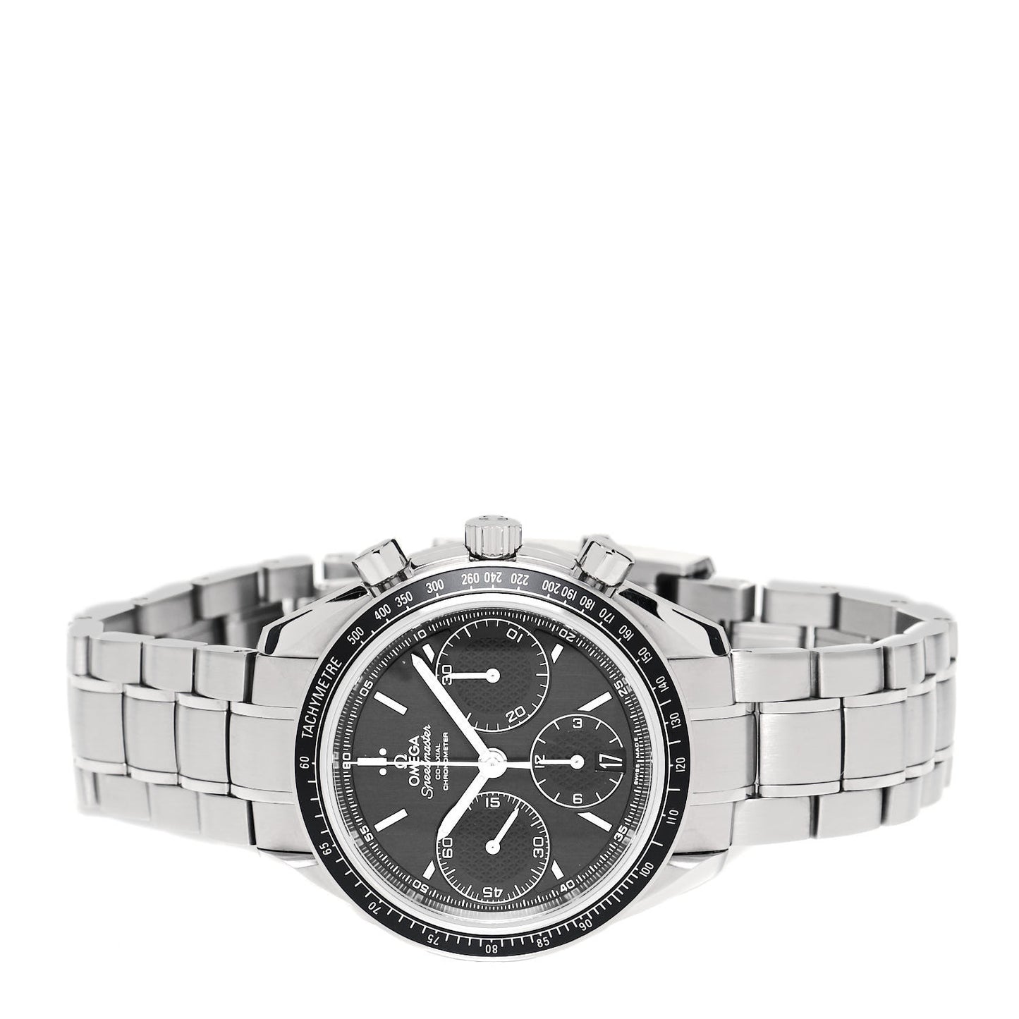 Stainless Steel 40mm Speedmaster Racing Co-Axial Chronograph Automatic Watch Black 326.30.40.50.01.001