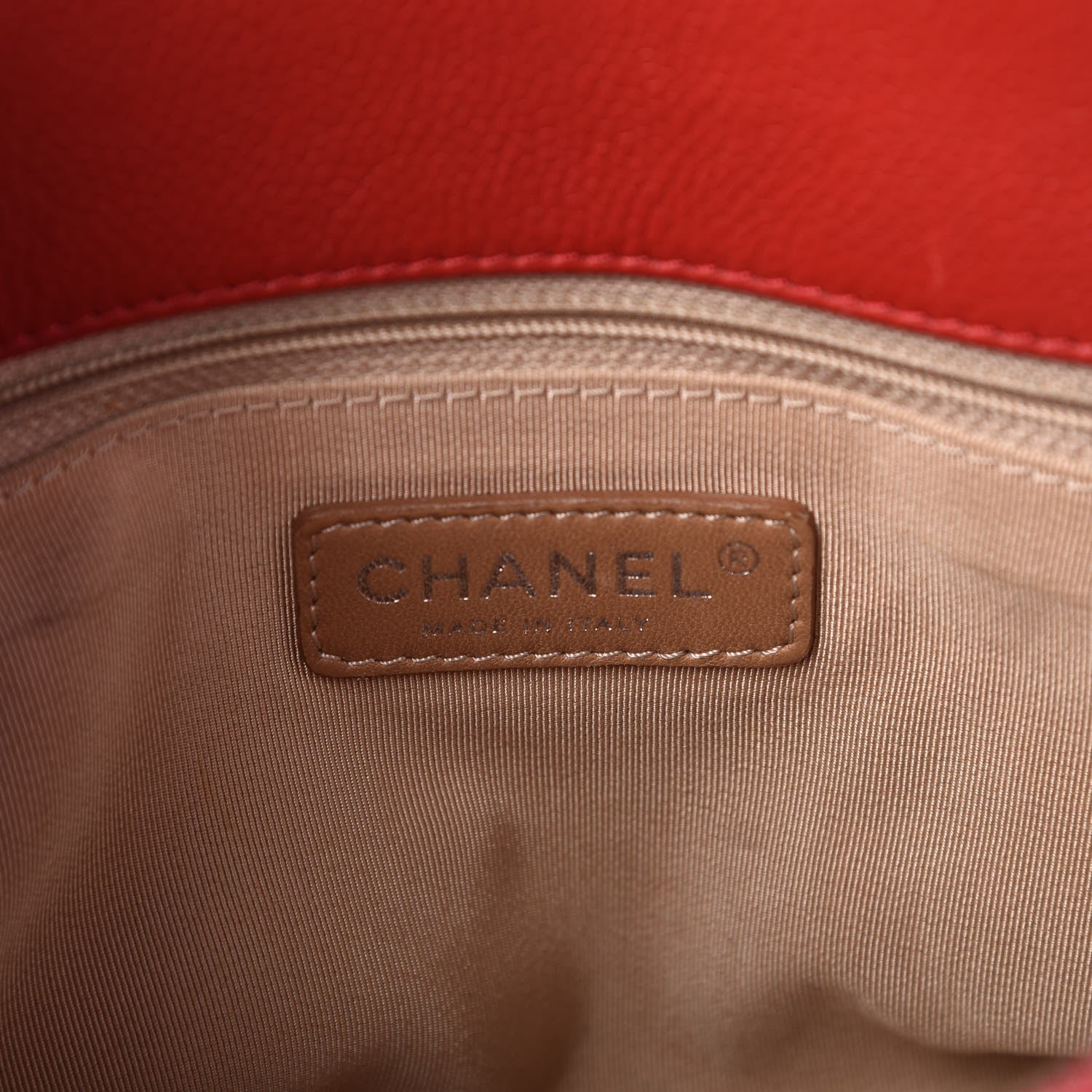 Chanel Caviar CC Timeless Tote Red 8 of 9