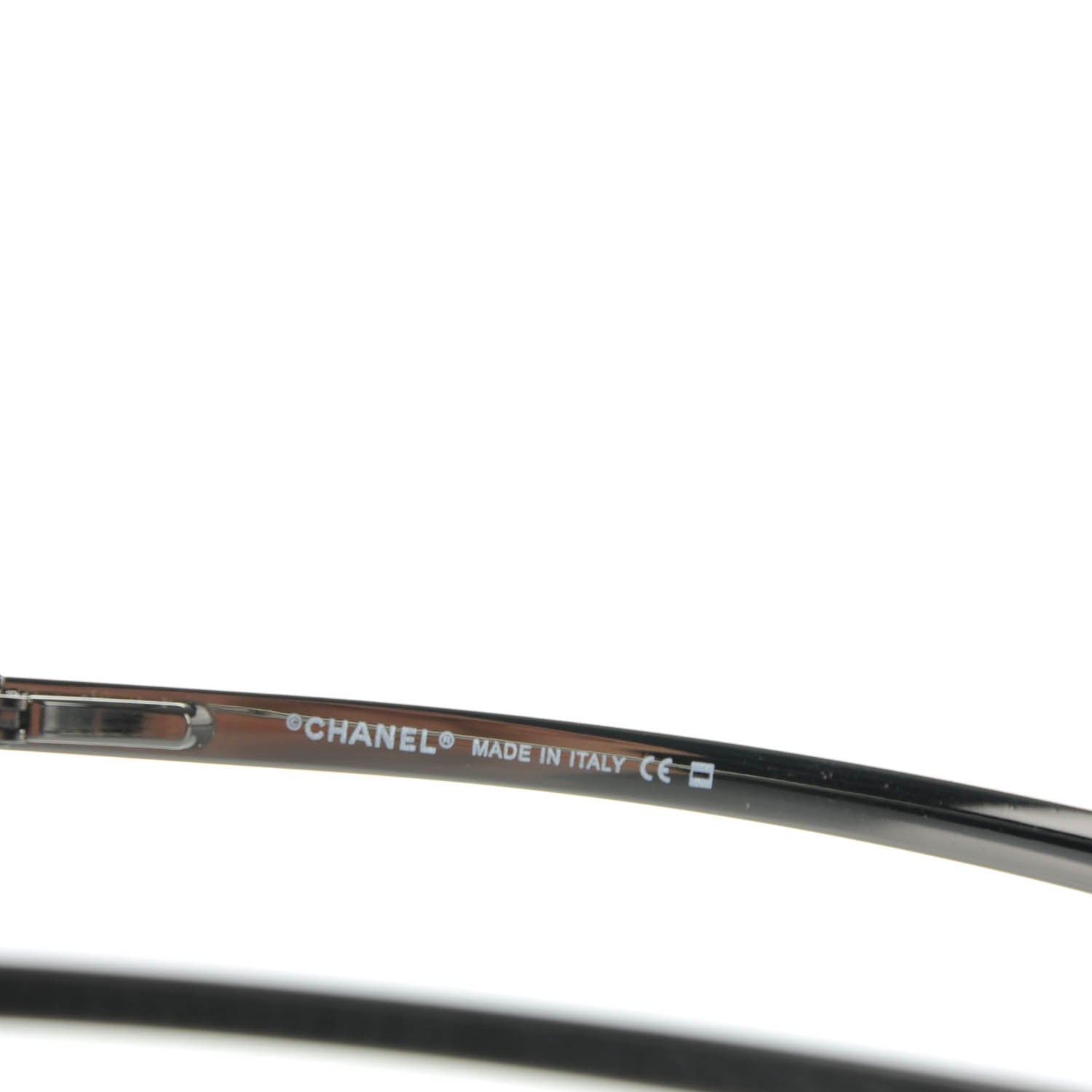 Chanel Aviator Sunglasses 4141-Q Silver Black 4 of 6