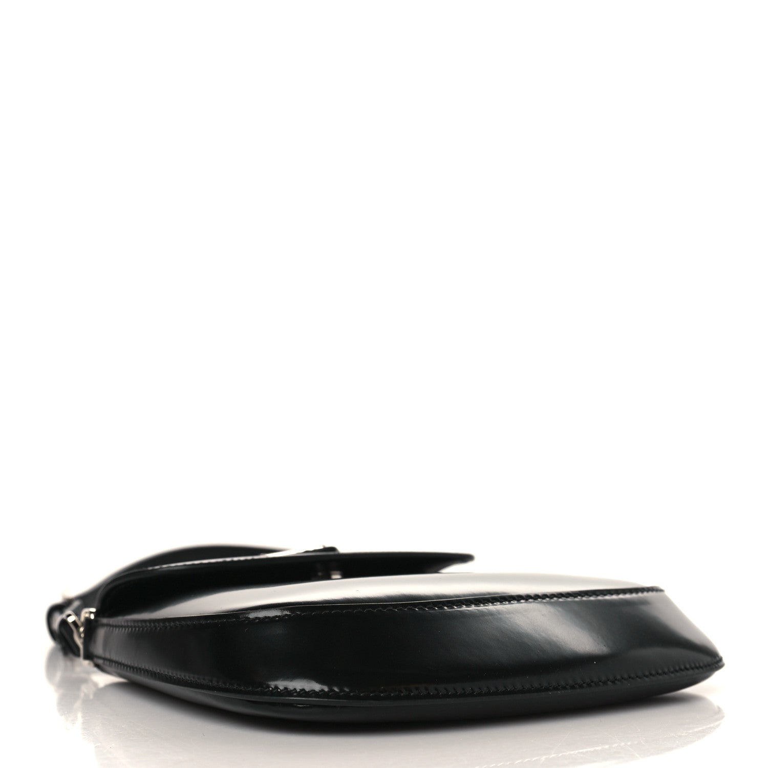 Prada Spazzolato Mini Cleo Flap Adjustable Strap Shoulder Bag Black 4 of 8