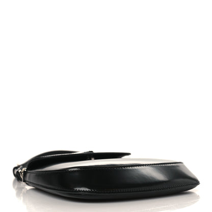 Prada Spazzolato Mini Cleo Flap Adjustable Strap Shoulder Bag Black 4 of 8