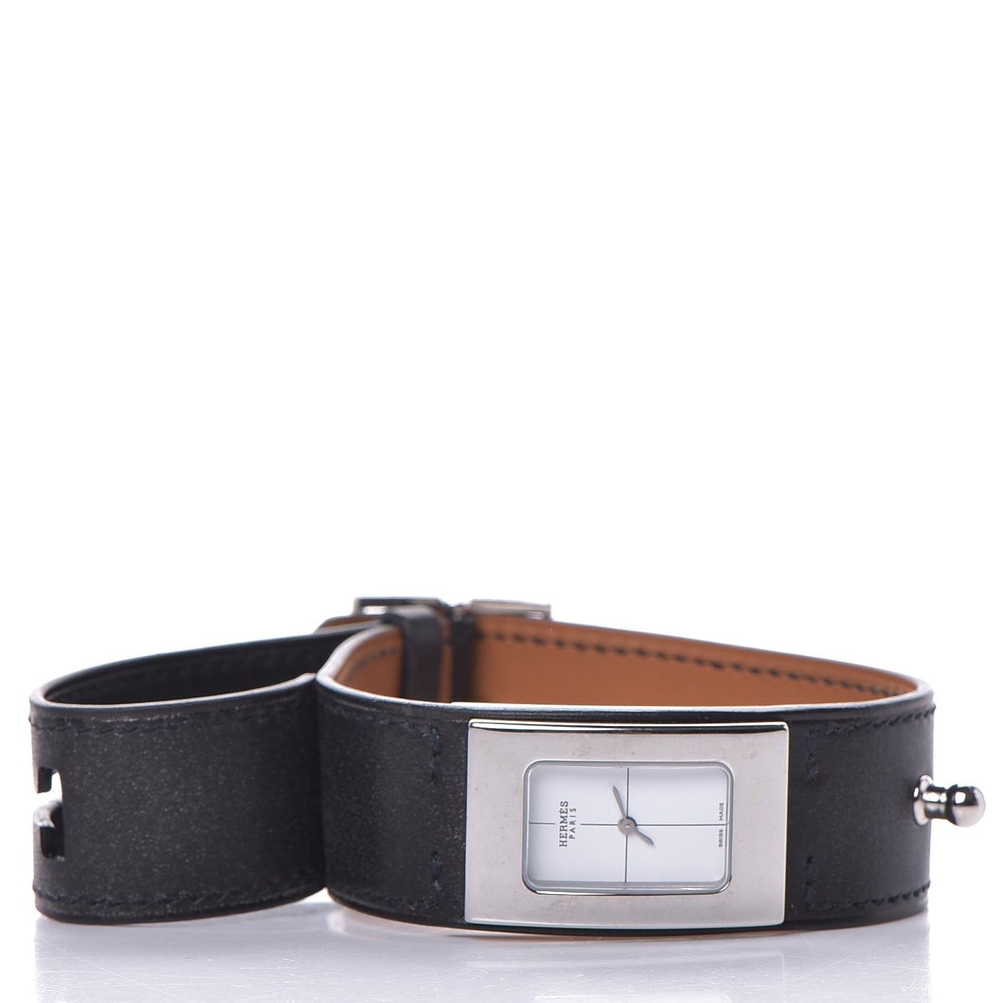 Stainless Steel Tadelakt 20mm Cherche Midi Quartz Watch Noir