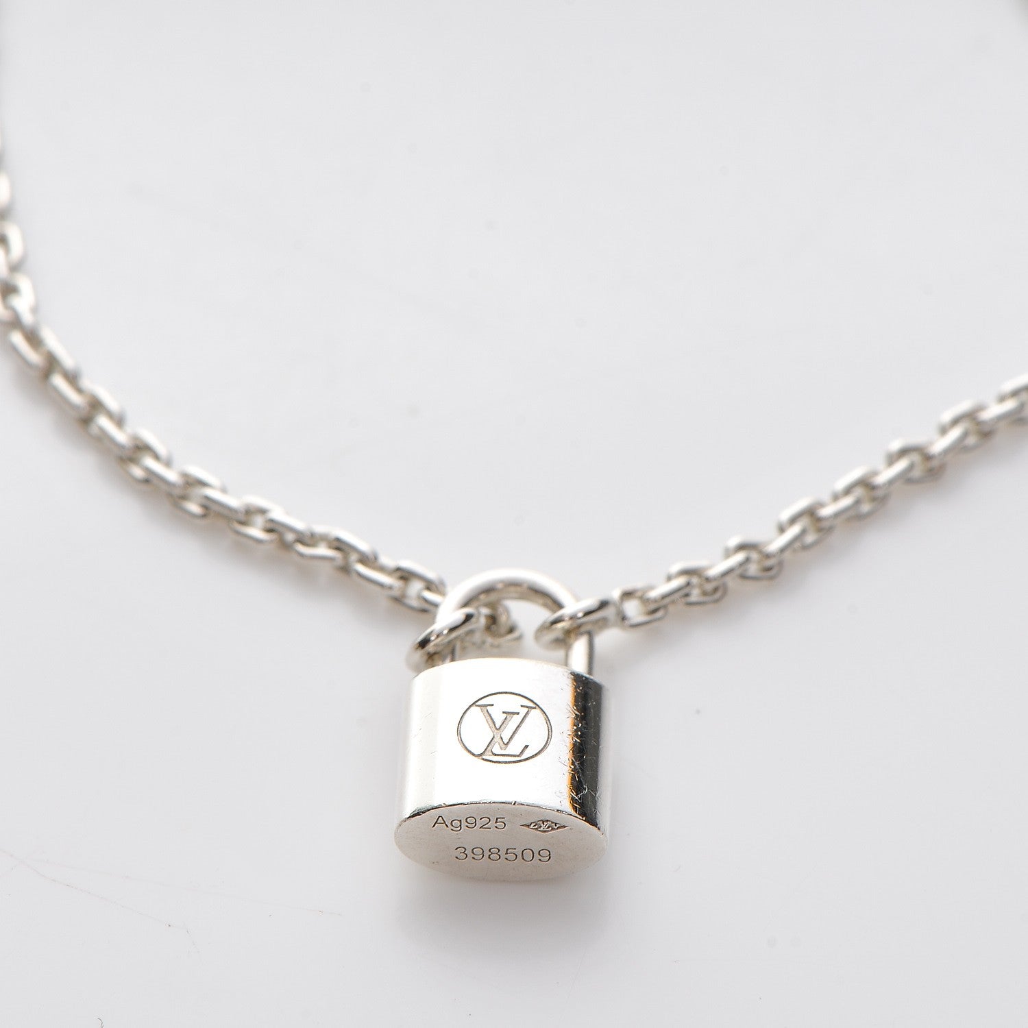Louis Vuitton Sterling Silver Lockit Bracelet 6 of 8