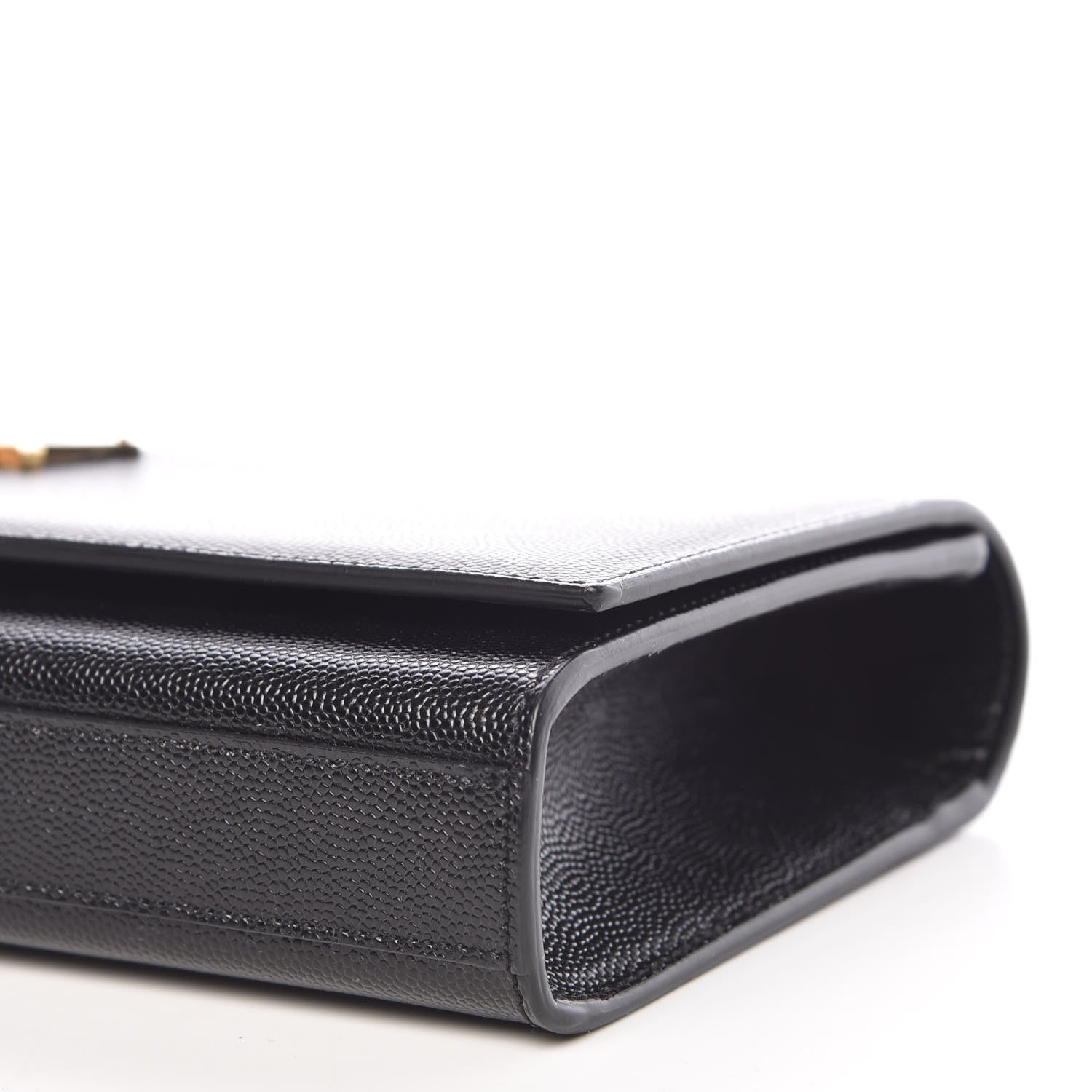 Saint Laurent Grain De Poudre Monogram Cassandre Clutch Black 6 of 9