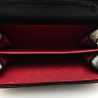 Chanel Lambskin Enamel Quilted Pending CC Card Holder On Chain Black 4 of 9