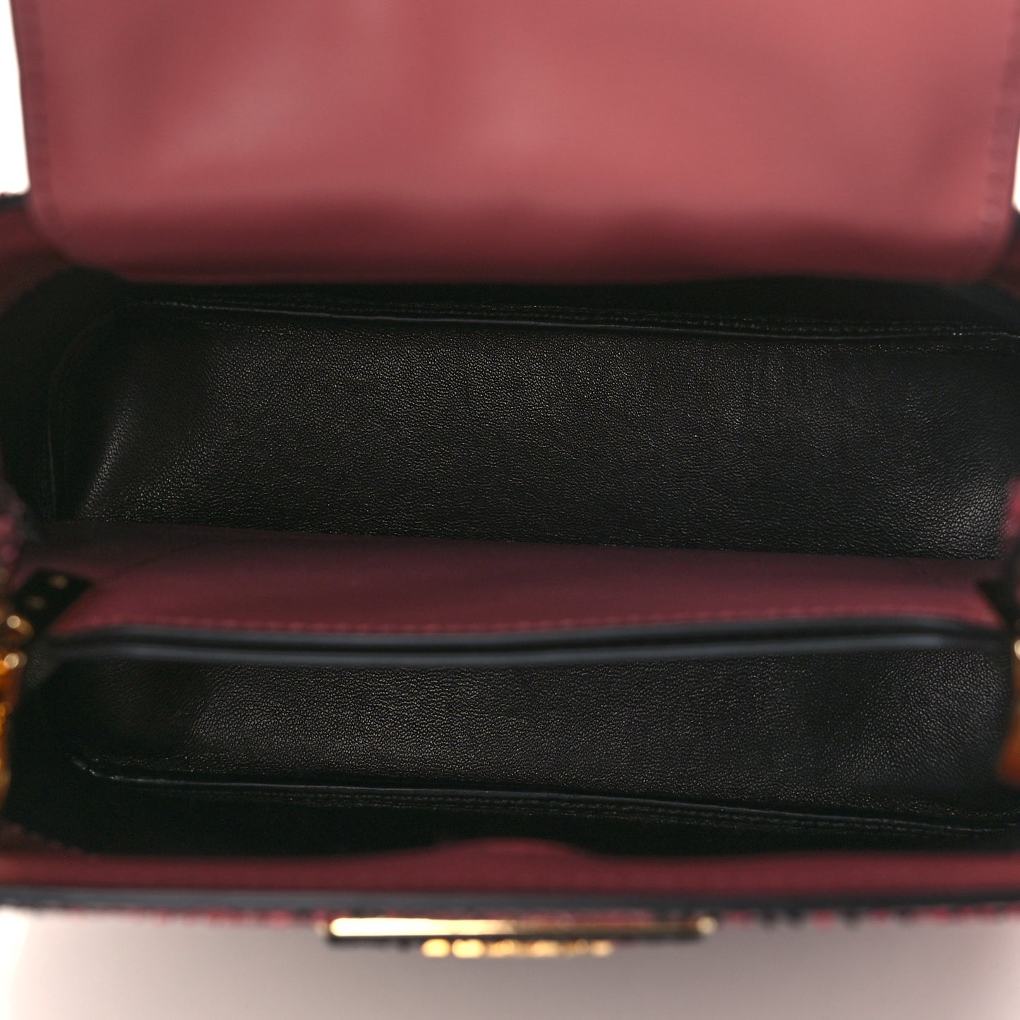 Snakeskin Micro Matinee Tote Burgundy