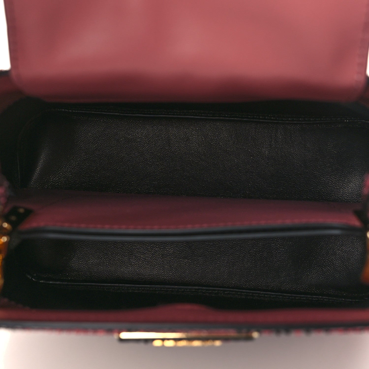 Prada Snakeskin Micro Matinee Tote Burgundy 5 of 8