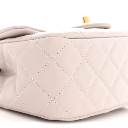 Chanel Lambskin Quilted Mini Pearl Crush Flap Light Purple 9 of 11